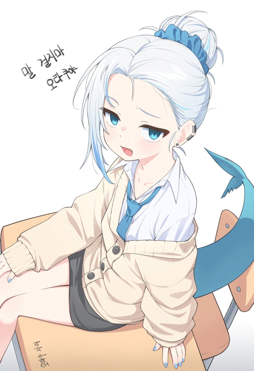 gawr gura (hololive and 1 more) drawn by ugaaaa1