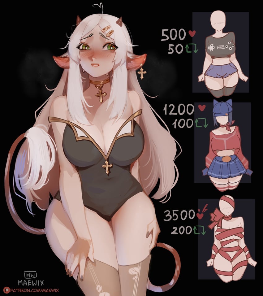 mita, cool mita, and muna (original and 1 more) drawn by maewix_(artist)