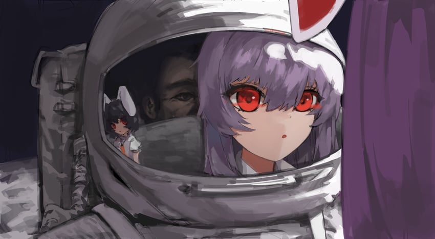 reisen udongein inaba and inaba tewi (touhou) drawn by lab2linch