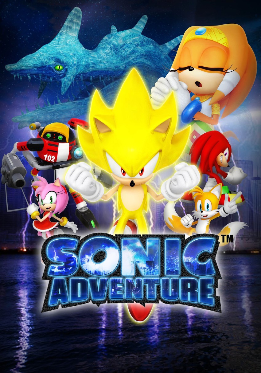 sonic the hedgehog, amy rose, tails, knuckles the echidna, super sonic, and 4 more (sonic and 1 more) drawn by nibroc_rock_(artist)