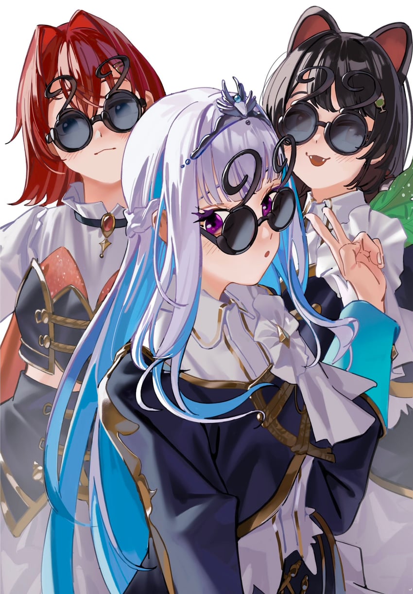 lize helesta, ange katrina, and inui toko (nijisanji) drawn by rippoutai_fuusen