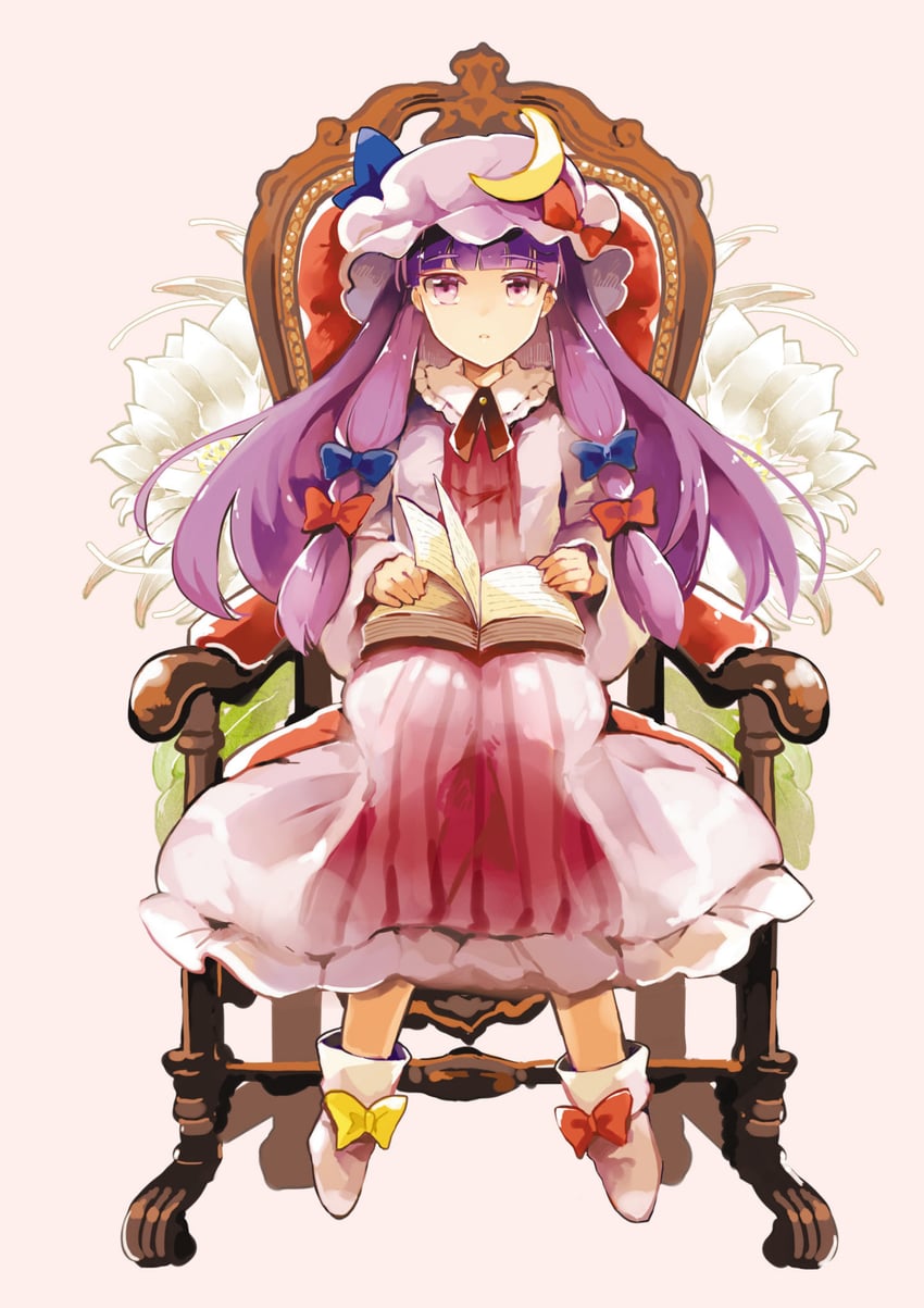 patchouli knowledge (touhou and 1 more) drawn by azuma_aya
