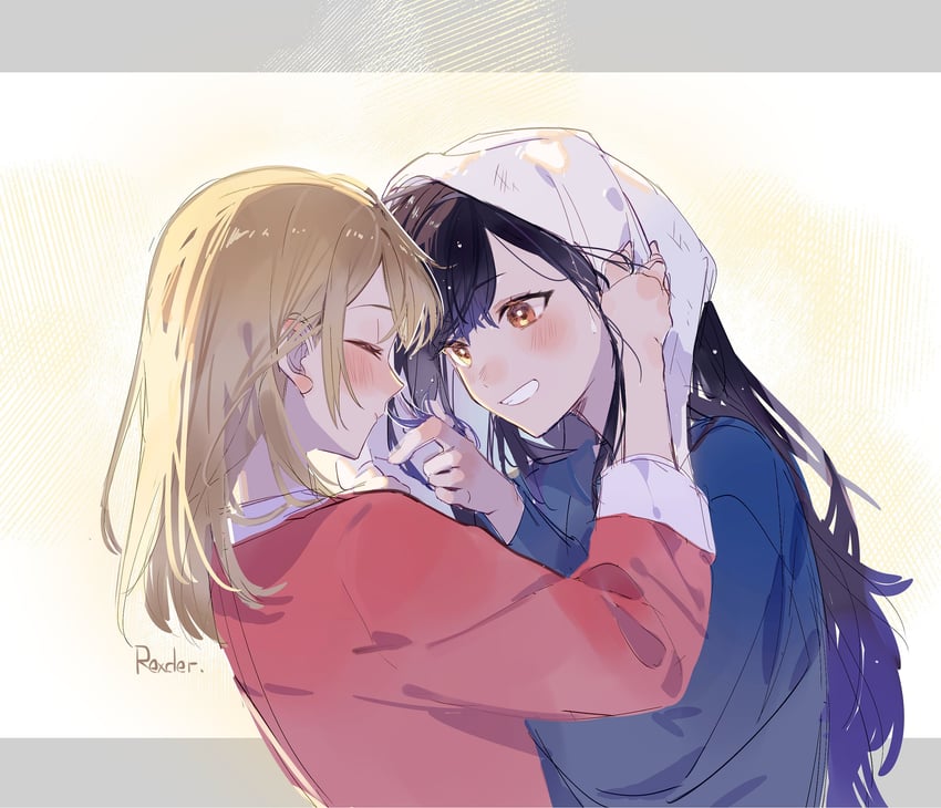 shiraishi an and azusawa kohane (project sekai) drawn by jingzhaowhale