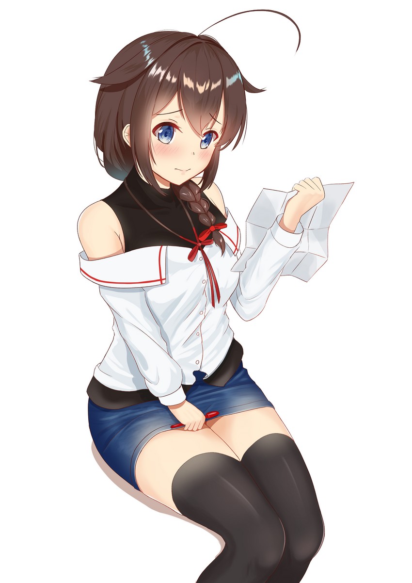 shigure and shigure kai ni (kantai collection) drawn by zuki
