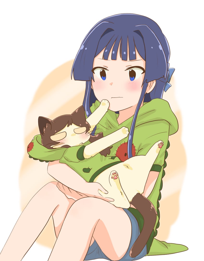 kitazawa shiho, mogami shizuka, and chupacabra (idolmaster and 1 more) drawn by hutaba