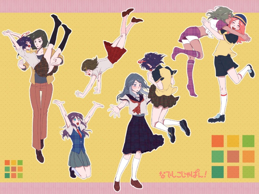 otonashi haruna, kudou fuyuka, kino aki, zaizen touko, urabe rika, and 1 more (inazuma eleven) drawn by eiji_(europe)