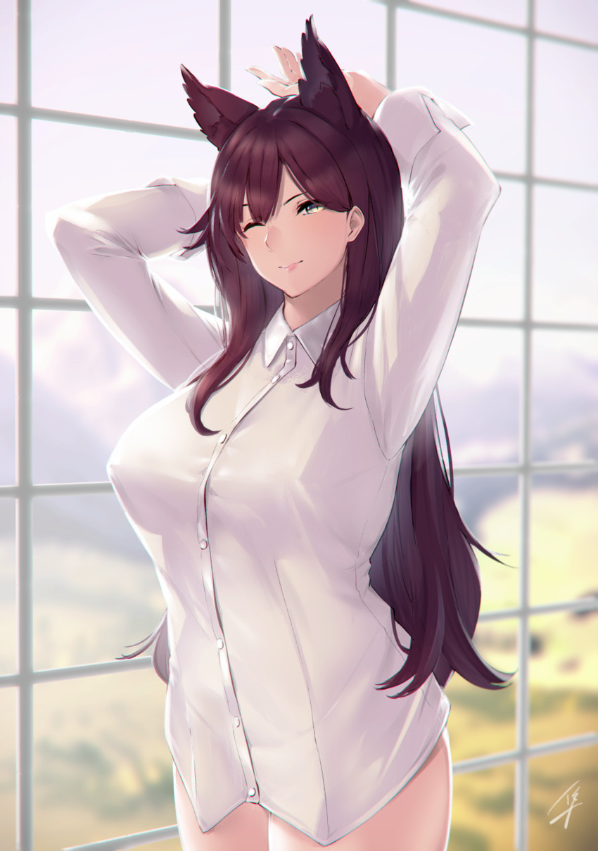 atago (azur lane) drawn by hayabusa_(vert_320)