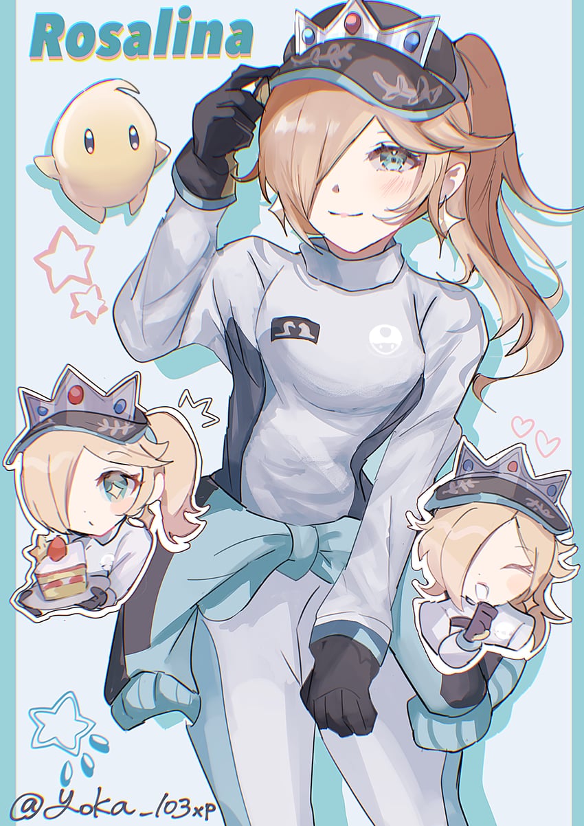 rosalina and luma (mario and 3 more) drawn by yoka_(103xp)