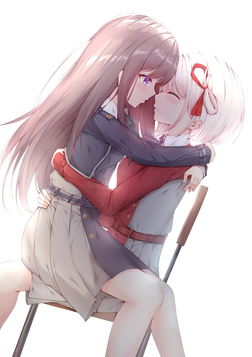 nishikigi chisato and inoue takina (lycoris recoil) drawn by jin_tian_xiang_dian_sha