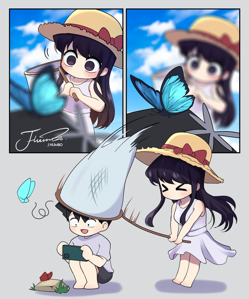 komi shouko and tadano hitohito (komi-san wa komyushou desu) drawn by j_humbo