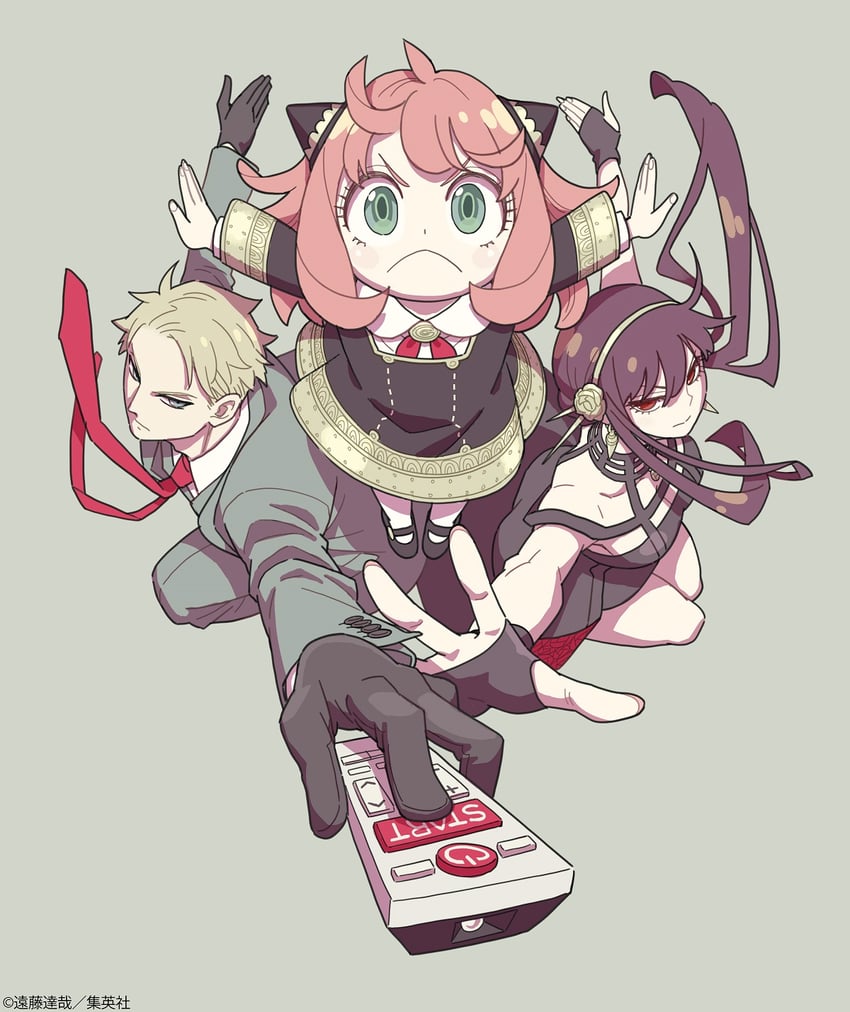 yor briar, anya, and twilight (spy x family) drawn by endou_tatsuya