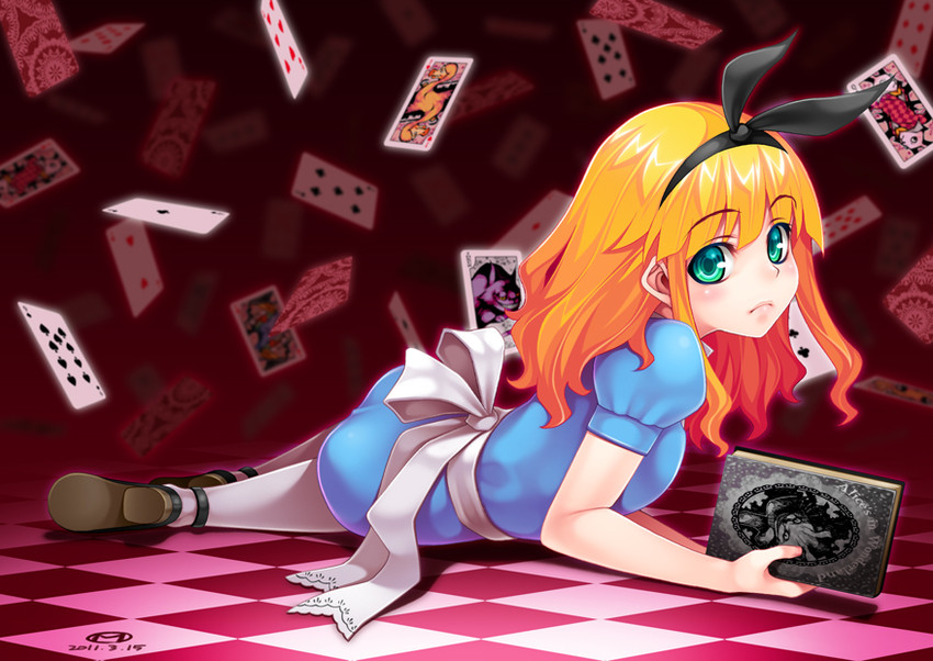 alice (alice's adventures in wonderland) drawn by mitsuba_minoru
