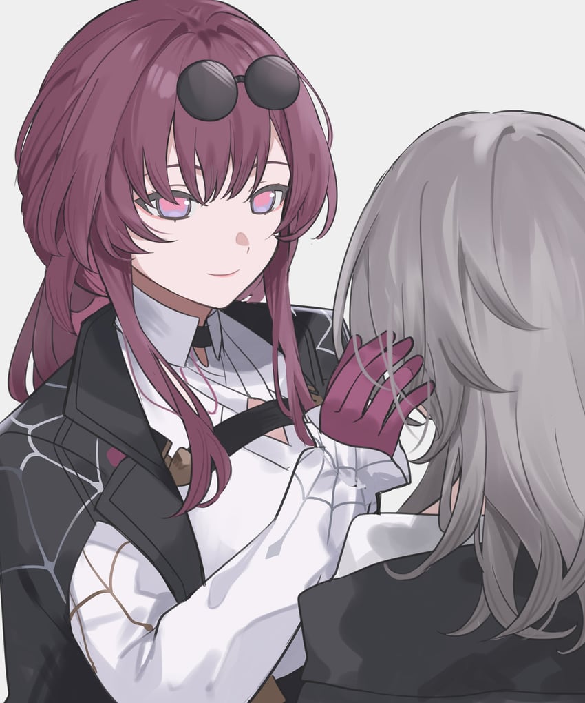trailblazer, stelle, and kafka (honkai and 1 more) drawn by younomiti