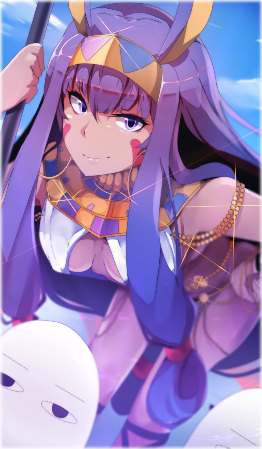 nitocris and medjed (fate and 1 more) drawn by wada_kazu