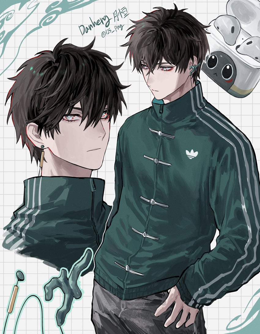 dan heng (honkai and 1 more) drawn by nongxy_nonshi