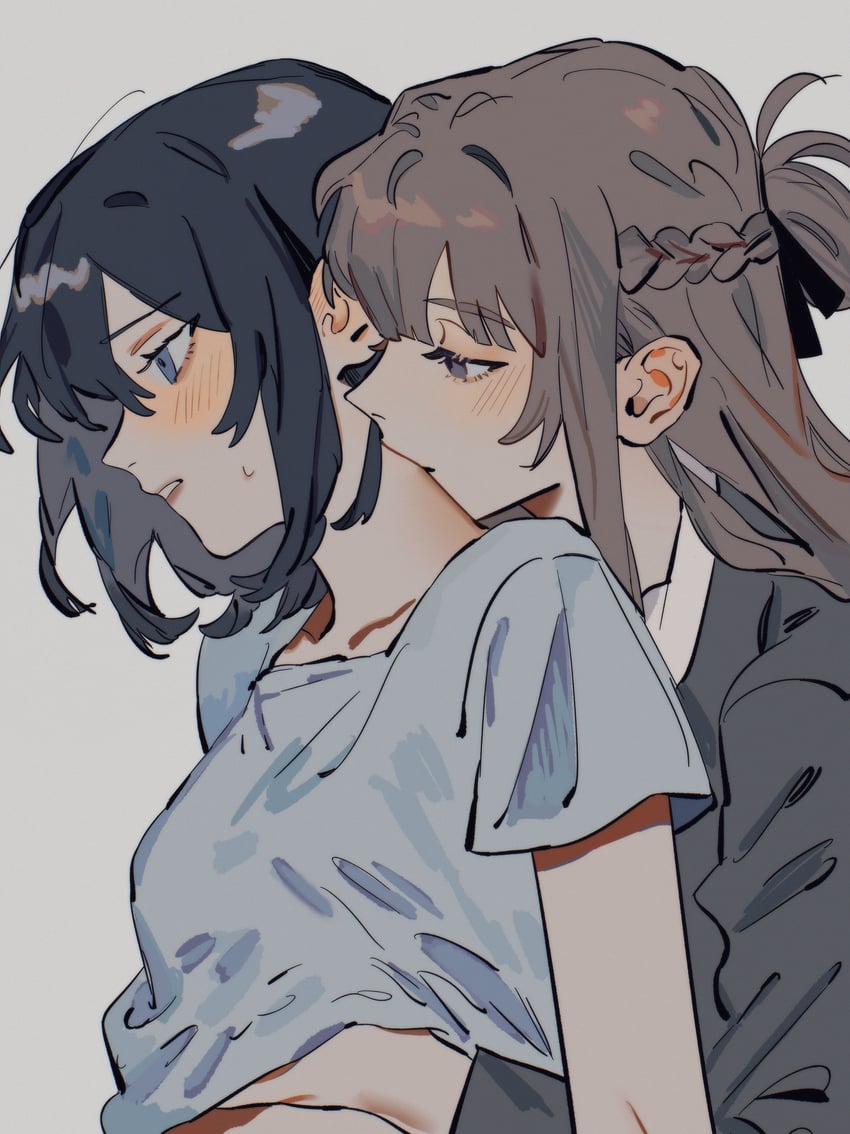 miyagi shiori and sendai hazuki (shuuniichido classmate wo kau hanashi) drawn by akmizuk