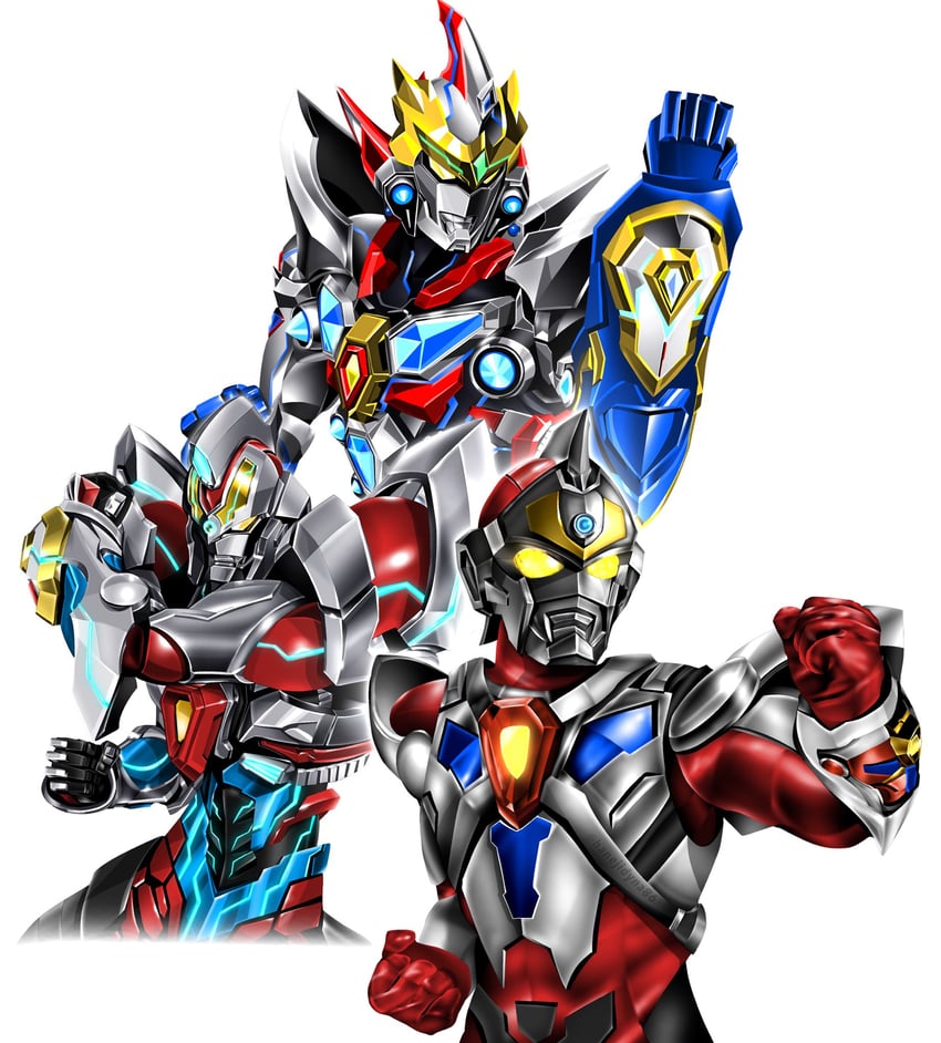 gridman and gridman universe fighter (gridman universe and 2 more) drawn by hanejidyna86
