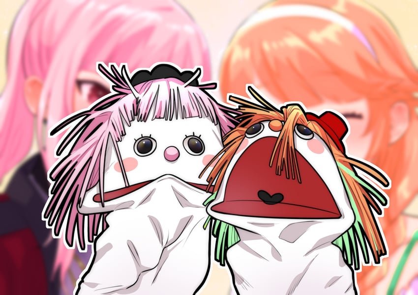 mori calliope and takanashi kiara (hololive and 1 more) drawn by miyamoto_(dominocube6)