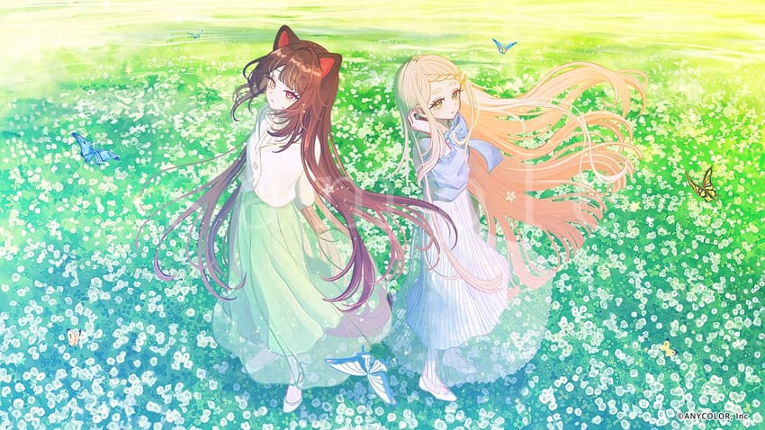 inui toko and machita chima (nijisanji) drawn by ivelovedsekaowa