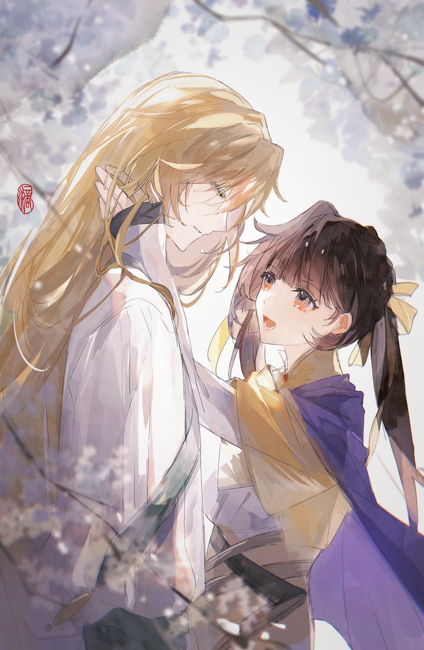li sushang and otto apocalypse (honkai and 1 more) drawn by d-aprken