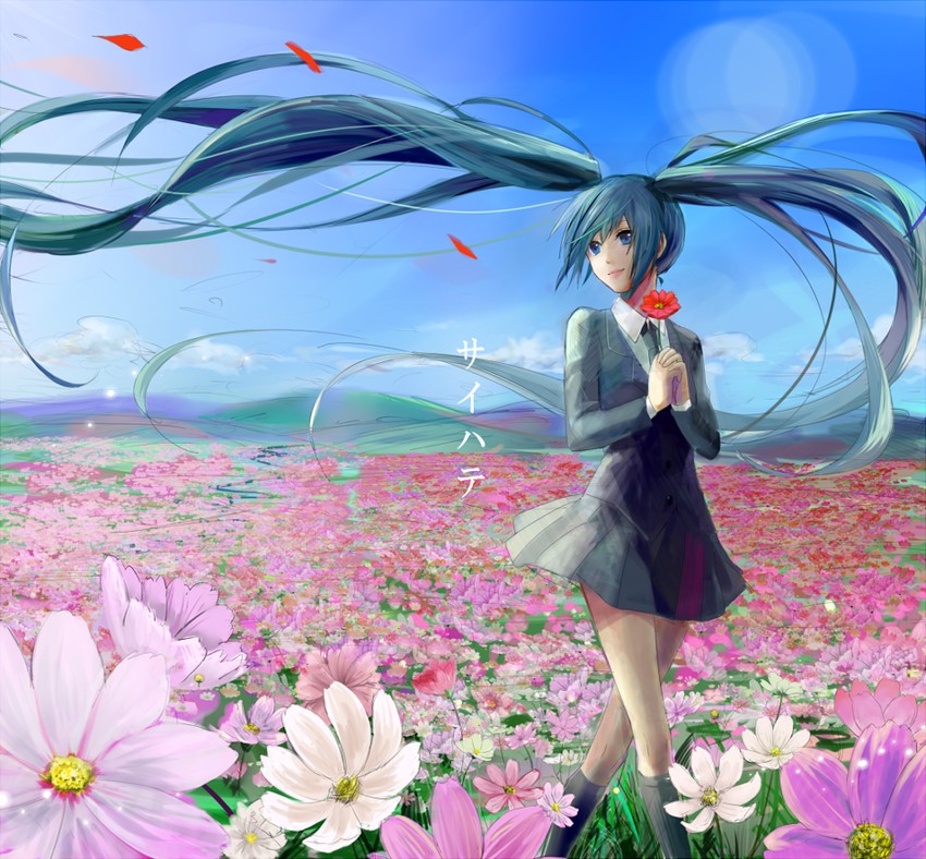 hatsune miku (vocaloid and 1 more) drawn by yache