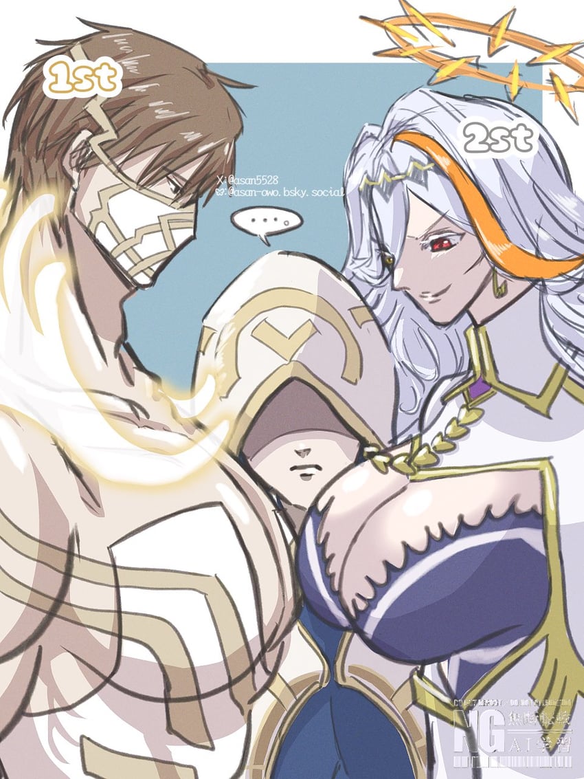 kiran, eikthyrnir, and baldr (fire emblem and 1 more) drawn by asan5528