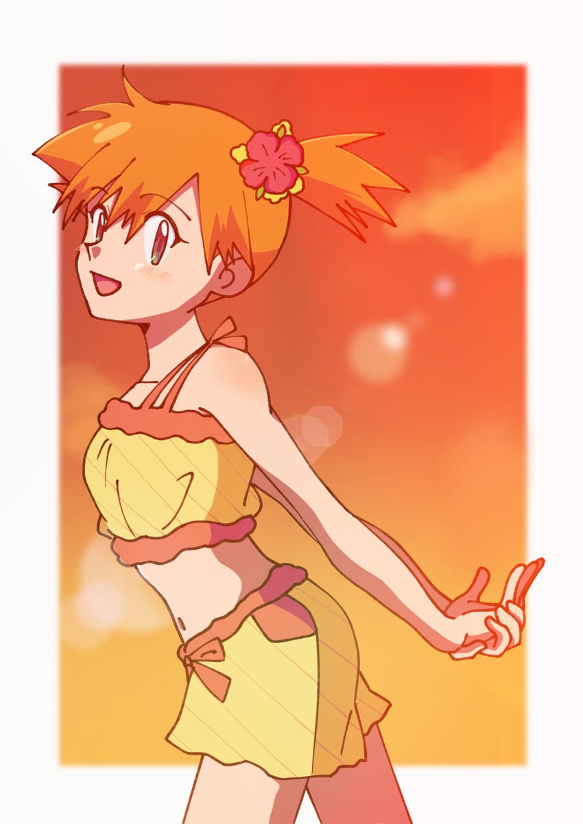 misty (pokemon and 1 more) drawn by chapi_sasa