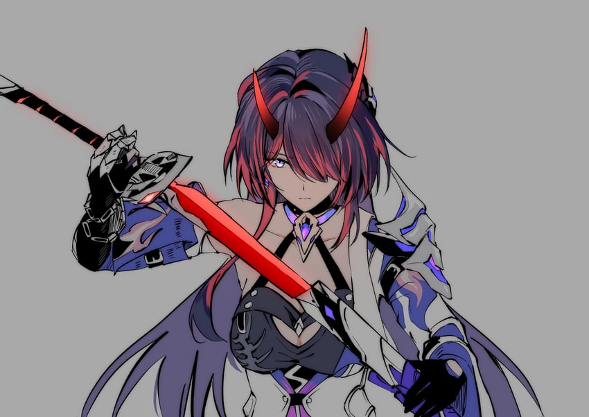 acheron (honkai and 1 more) drawn by sen_jin_chen