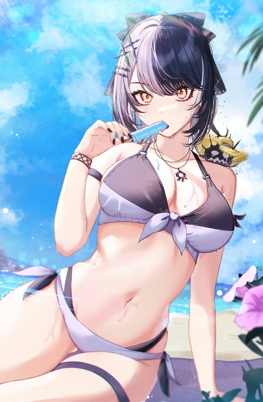 shiori novella and yorick (hololive and 1 more) drawn by higeji_(higeji404)