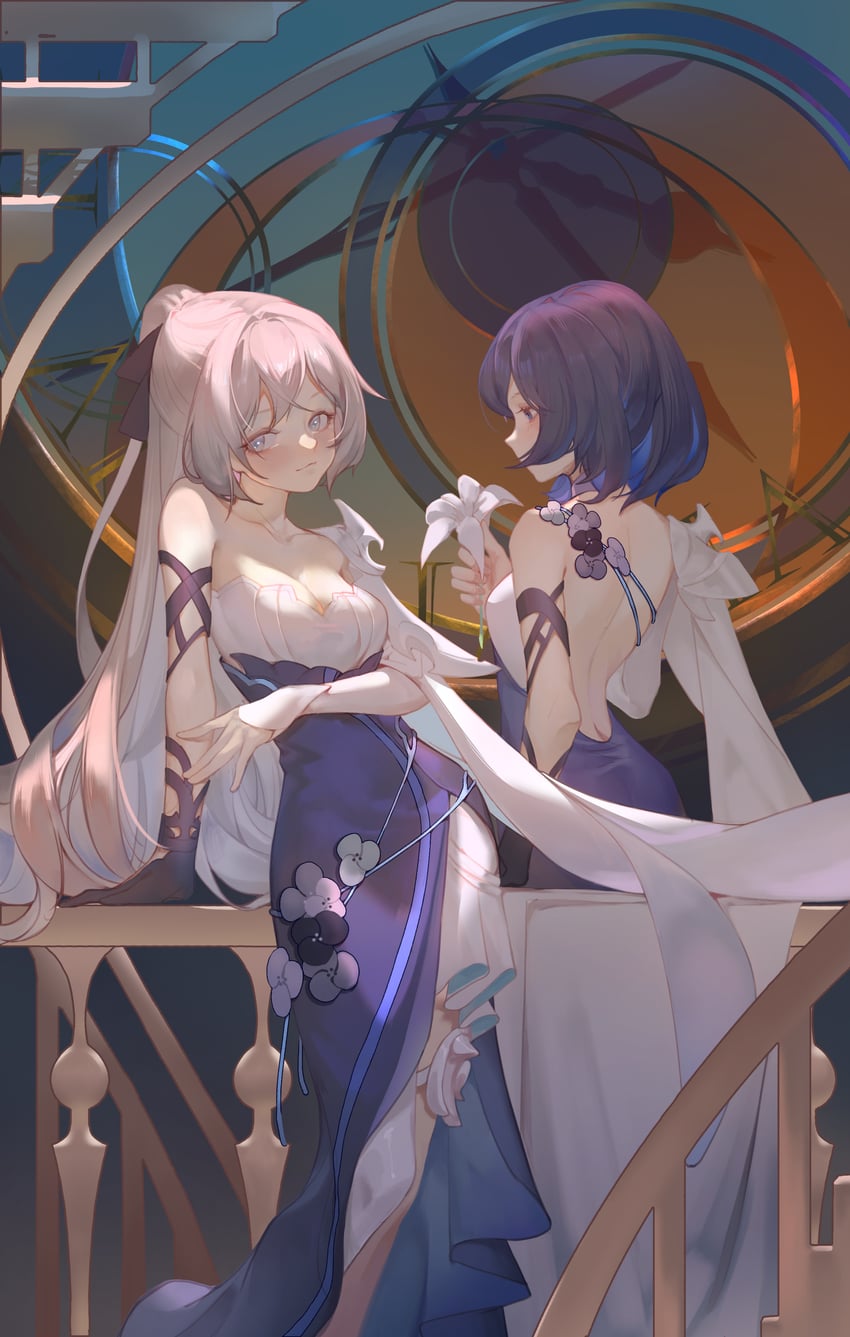 bronya zaychik and seele vollerei (honkai and 1 more)