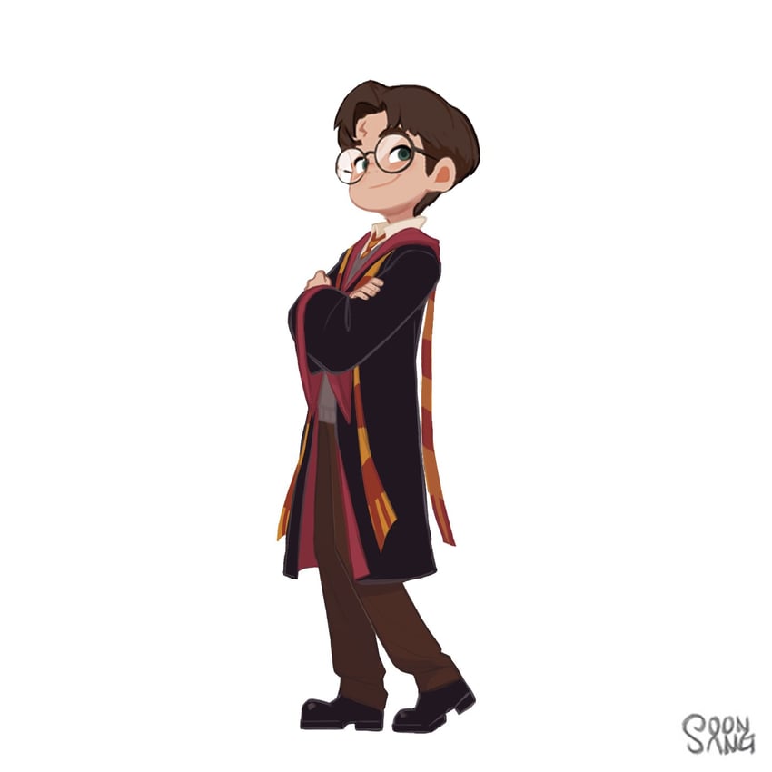 harry potter (wizarding world and 1 more) drawn by hong_soon-sang