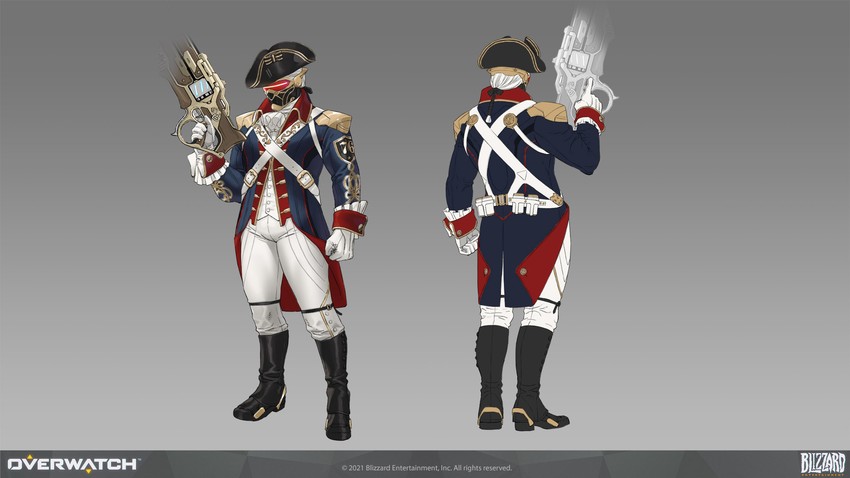 soldier: 76 and soldier: 1776 (overwatch and 1 more) drawn by kozaki_yuusuke