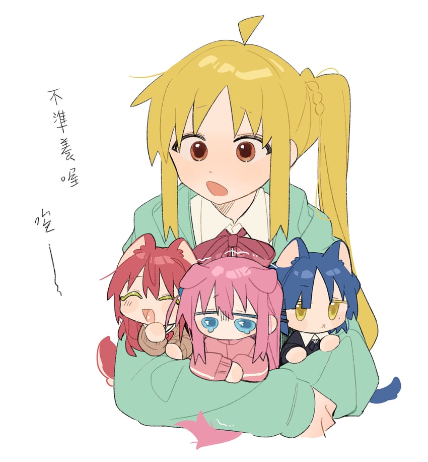 gotoh hitori, kita ikuyo, ijichi nijika, and yamada ryo (bocchi the rock!) drawn by pinkroll1280