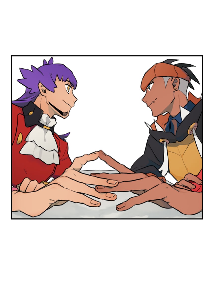 leon and raihan (pokemon and 1 more) drawn by tpgphqymbipcvua
