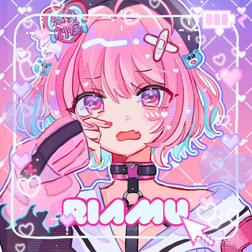 yumemi riamu (idolmaster and 2 more) drawn by po_(pink0035uw)