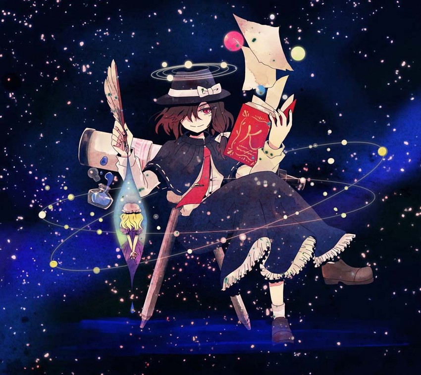 usami renko and maribel hearn (touhou and 1 more) drawn by yui_(soranohako)