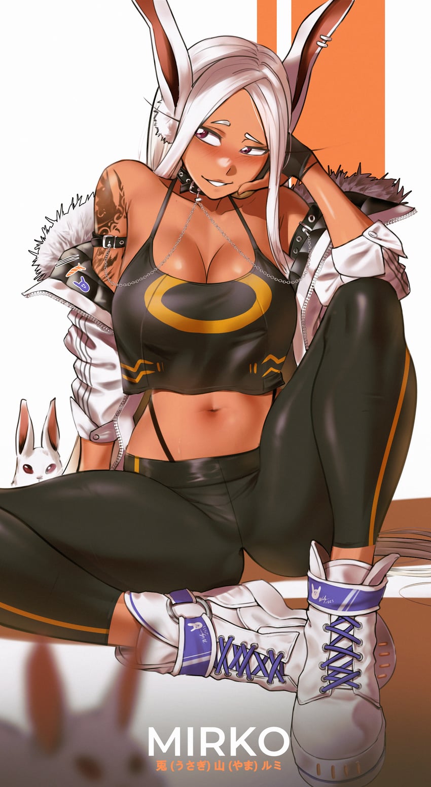 mirko (boku no hero academia) drawn by waligner