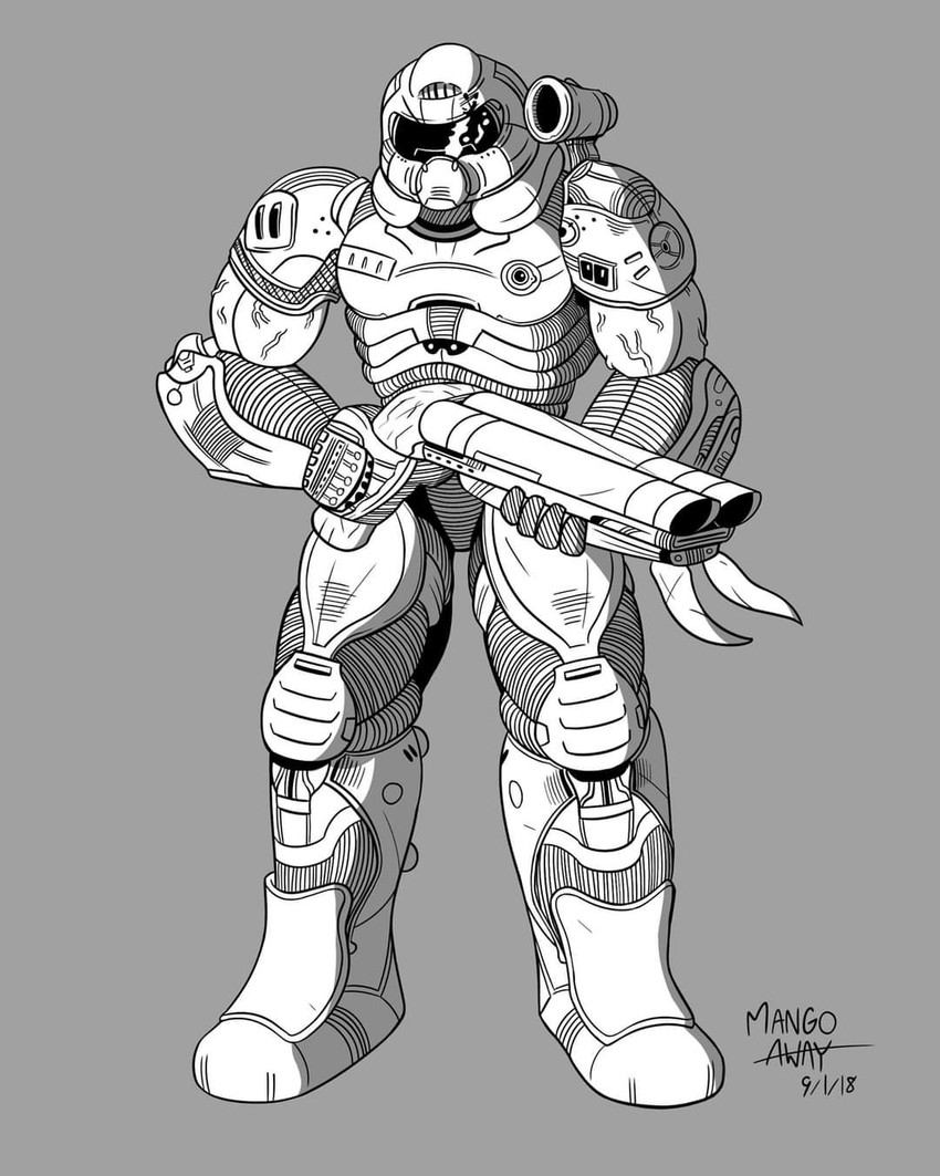 doomguy (doom and 1 more) drawn by mango_away