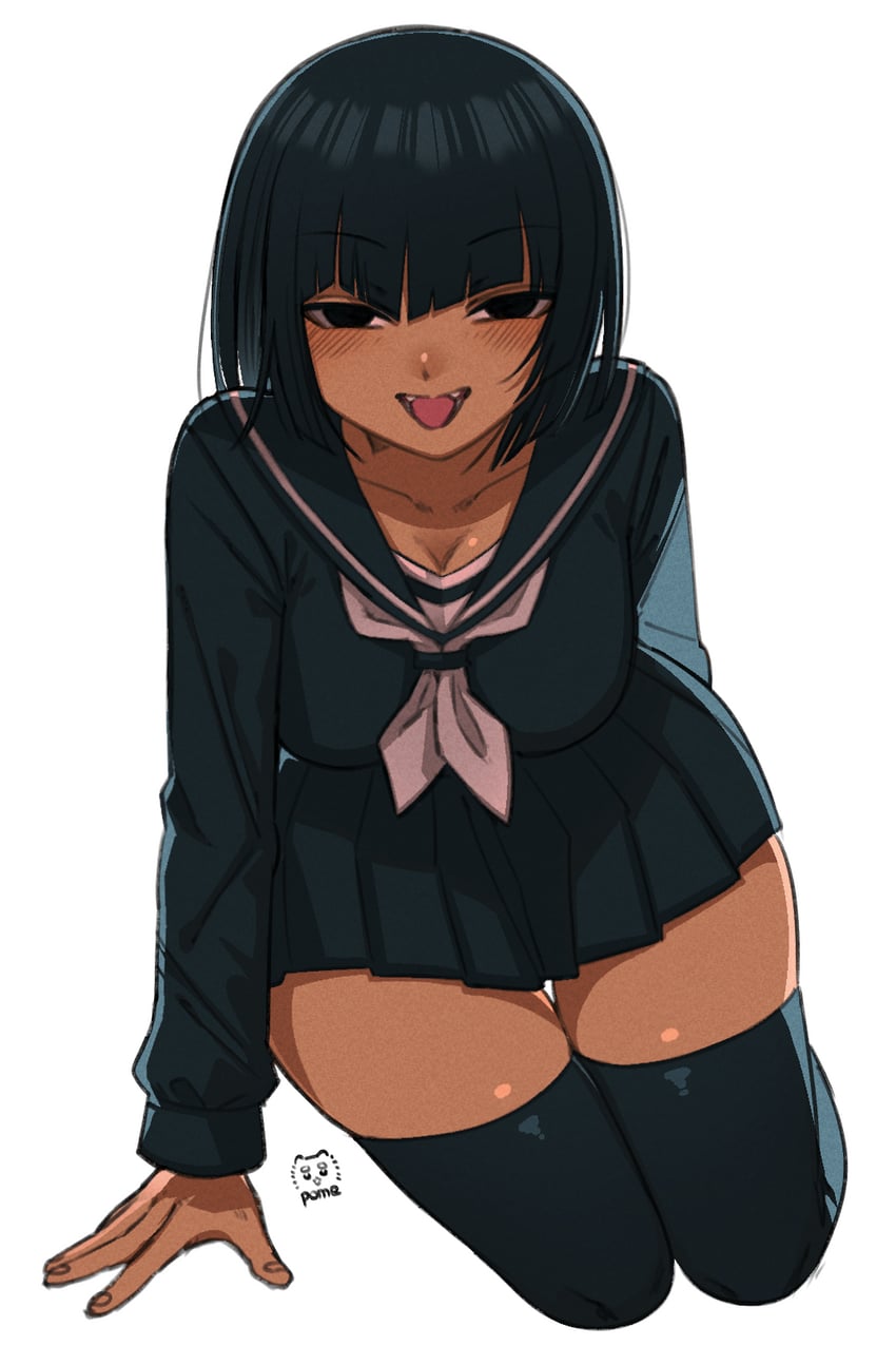 kuroguro uruko (kuroguro-san wa kyou mo kuroi) drawn by pome_maryu
