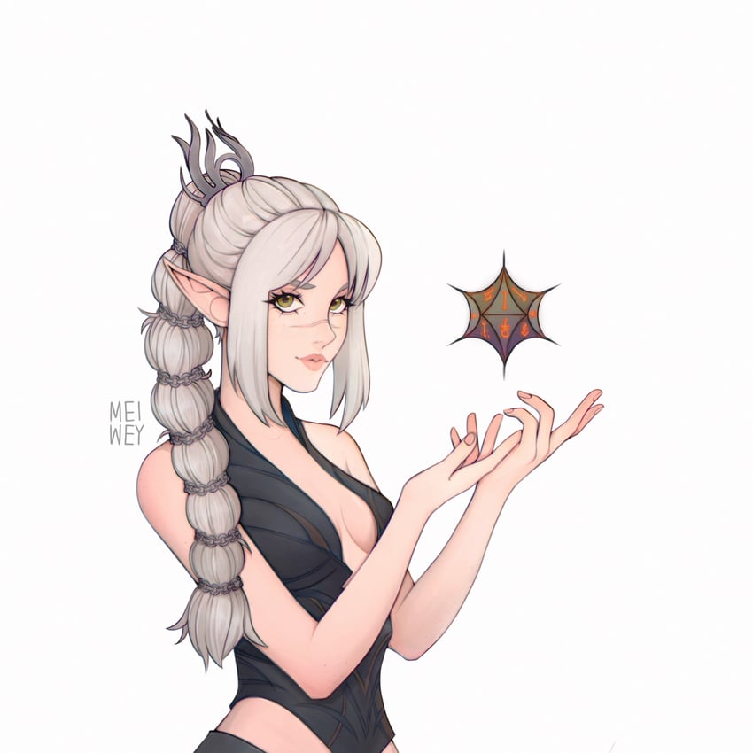 shadowheart (dungeons & dragons and 2 more) drawn by mei_wey