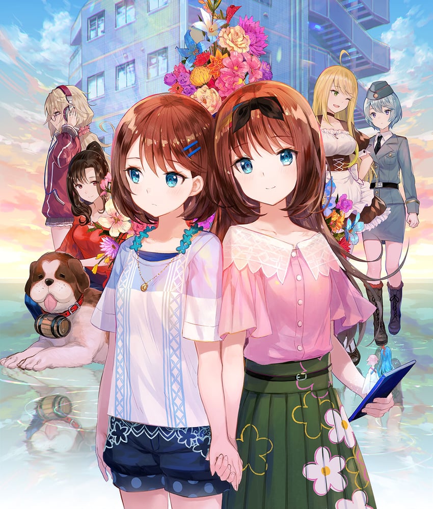 otori ai, mugendo saki, yanagiya kokoro, marie mahler, tachibana nana, and 4 more (yumeutsutsu re:master) drawn by fuzichoco