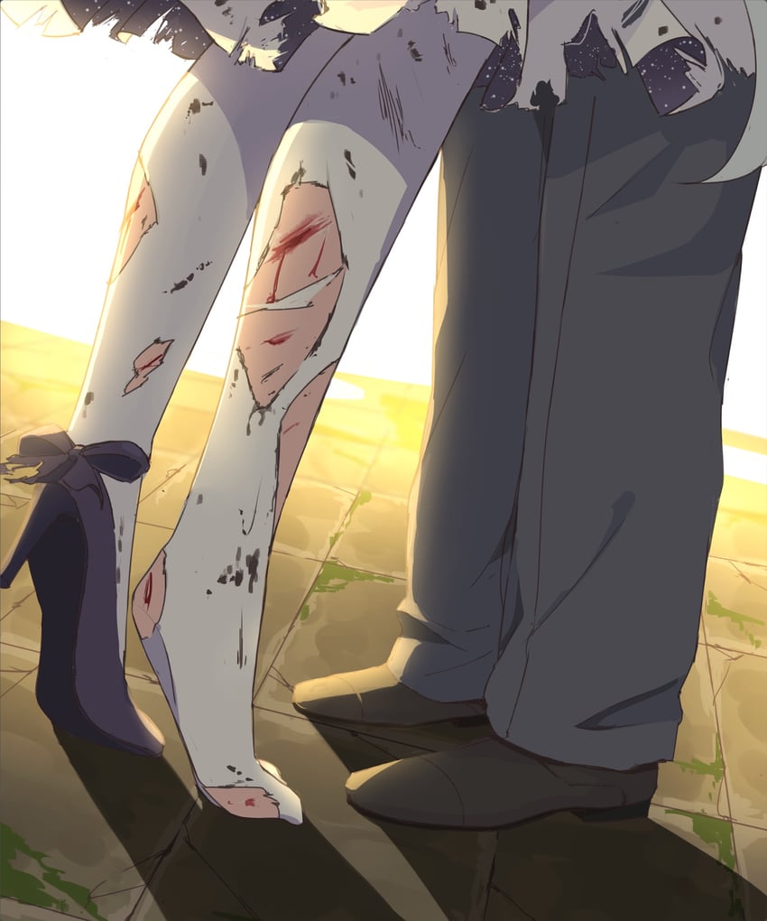 sensei and mika (blue archive) drawn by holy-san_(makuu)