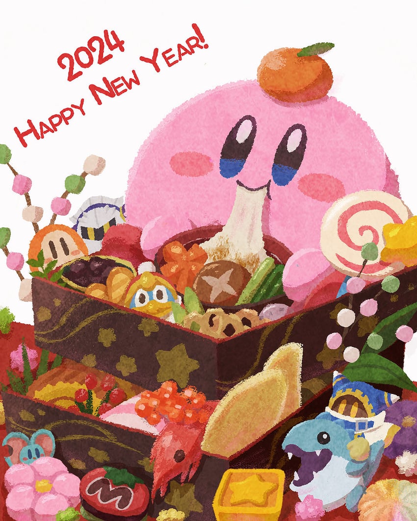 kirby, meta knight, waddle dee, king dedede, magolor, and 2 more (kirby) drawn by miclot