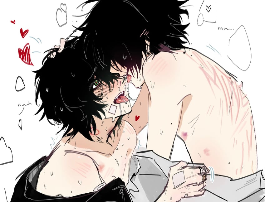 player character and kylar (degrees of lewdity) drawn by koinurin