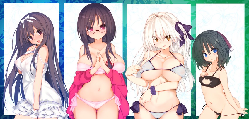 minazuki hotaru, koizuka mana, oribe kokoro, and oribe azuki (amatsutsumi) drawn by denpaken_pochi