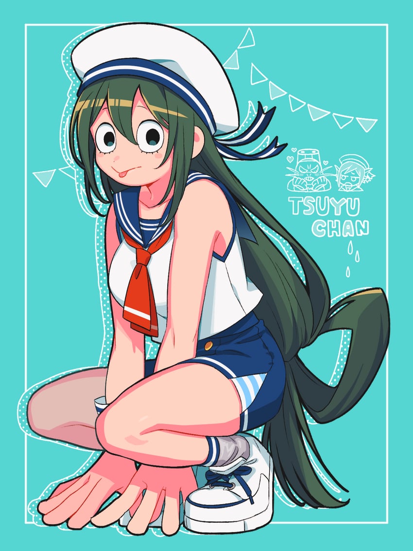 asui tsuyu (boku no hero academia) drawn by mommorua