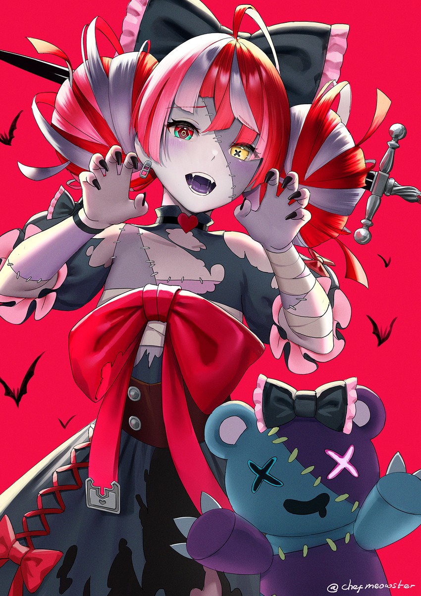 kureiji ollie and udin (hololive and 1 more) drawn by meowster