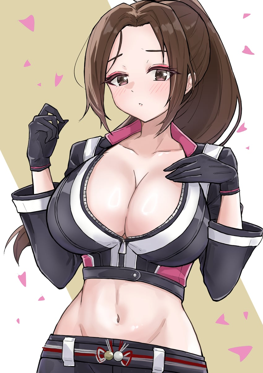 shiranui mai (the king of fighters and 2 more) drawn by genjimarup