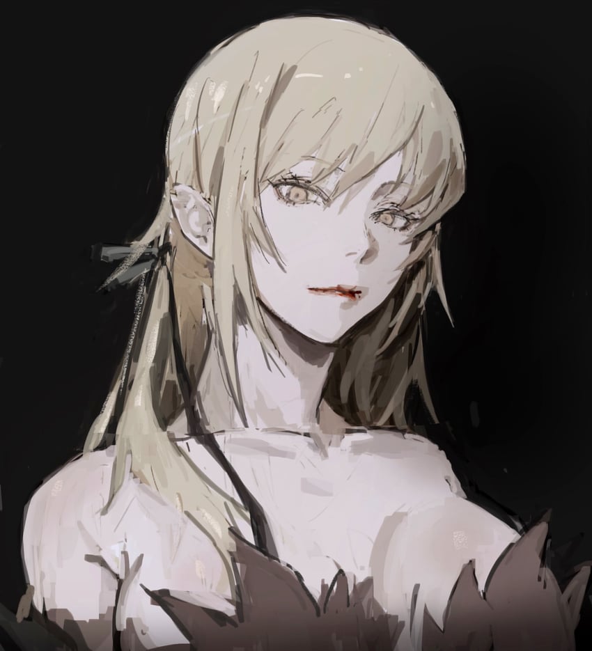 oshino shinobu and kiss-shot acerola-orion heart-under-blade (monogatari and 1 more) drawn by taki_(a313131333)