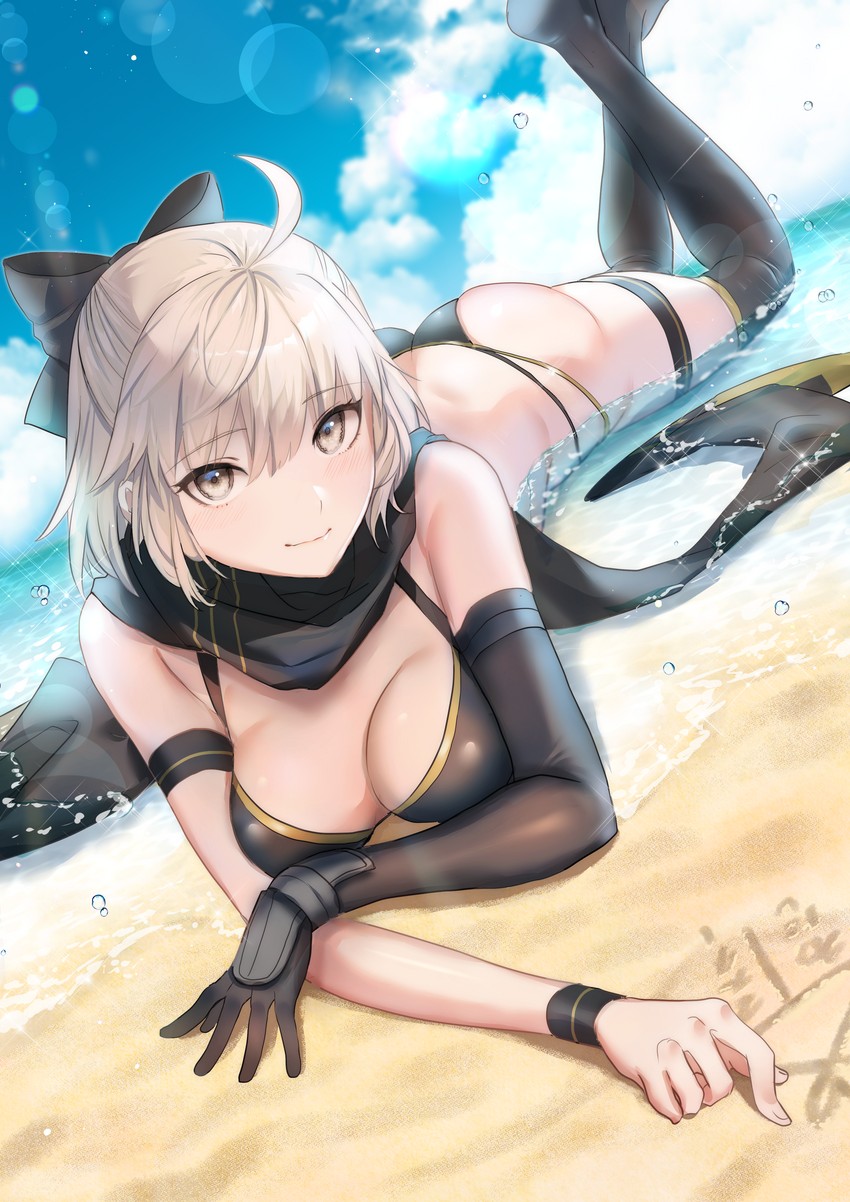 okita souji and okita j. souji (fate and 1 more) drawn by katase_bono